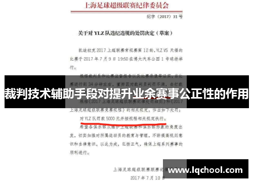 裁判技术辅助手段对提升业余赛事公正性的作用